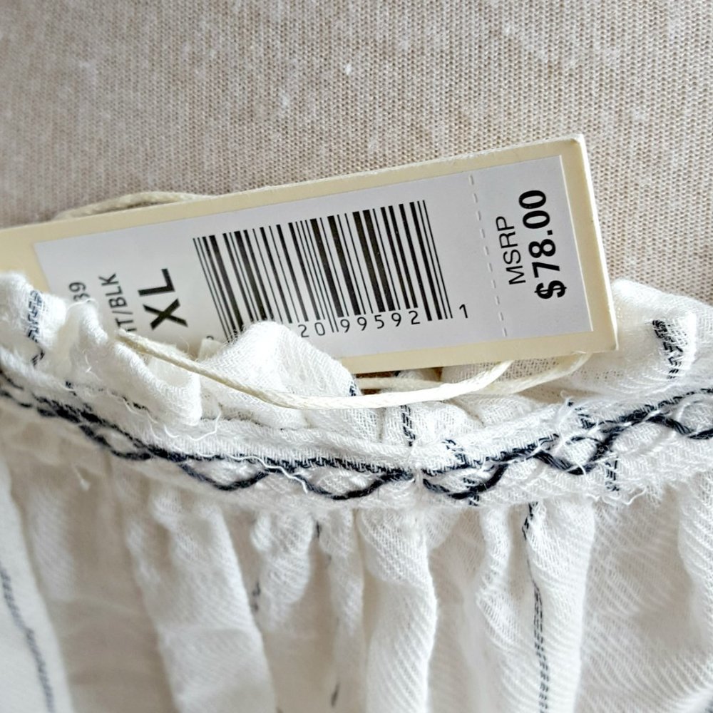 NWT! MSRP 78.00 BOHO Gauzy TUNIC BLOUSE SZ XL - Picture 4 of 6